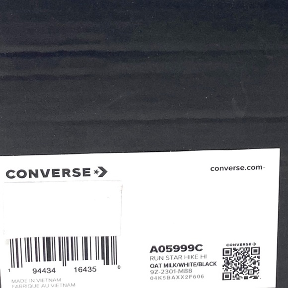 Converse Run Star Hi Platform Shoes Women Size White Beige Plaid Canvas A05999C - Picture 9 of 10